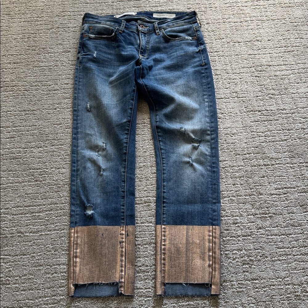 Pilcro & the letterpress by Anthropology Slim Boyfriend Jeans Size 27